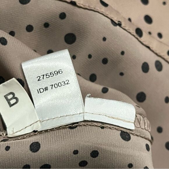Ann Taylor Loft Brown Polka Dot Sleeveless Dress Size Medium - Picture 7 of 7